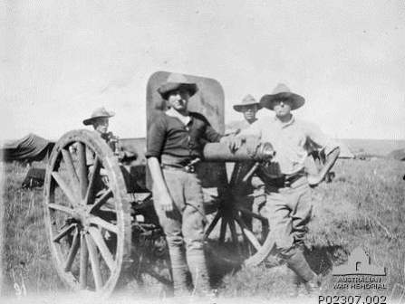 A Pom Pom with an Australian Crew in South Africa